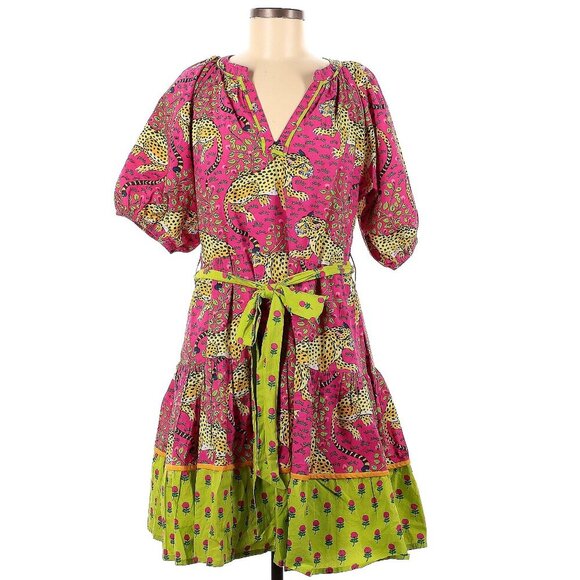 Printfresh Walk in the Park Belted Dress in Bagheera Medium - Picture 3 of 6